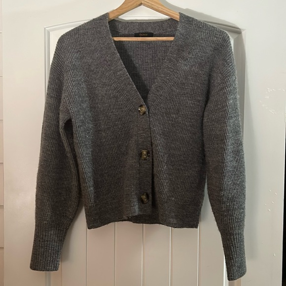 Quince Baby Alpaca-Wool Cropped Cardigan - Picture 1 of 6